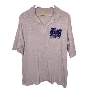 Around The Bay In A Day Cycling polo shirt mens large grey vintage 98 Melbourne - Picture 1 of 7