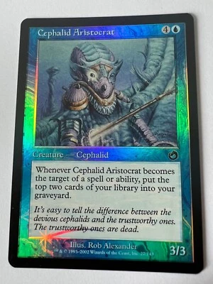 MTG Magic The Gathering Torment 2002 Cephalid Aristocrat Rare Foil - Image 1 of 2
