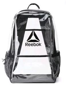 Elliott By Reebok Clear💻Laptop Backpack/Book Bag🎒 Padded Straps Water Bottle - Picture 1 of 1