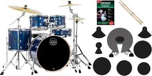 Komplettes 5-teiliges Mapex Venus Stage Schlagzeug Set in Blue Sky Sparkle - Bild 1 von 5