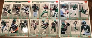 1993 New York Jets NFL McDonalds Fleer GameDay Cards Complete Set Uncut 3 Sheets - Picture 1 of 2