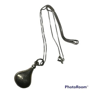 Vintage Sterling silver 925 silver pendant, vintage pendant, teardrop pendant, - Picture 1 of 4