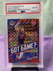 2019 Mosaic Blake Griffin Got Game Reactive Blue /99 PSA 10 Gem Mint - Picture 1 of 2
