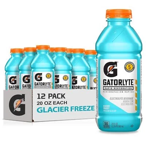 Gatorlyte Elektrolyt Getränk Gletscher Einfrieren 20 Fl Oz 12er Pack - Bild 1 von 7