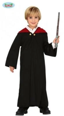 COSTUME CARNEVALE MAGO VESTITO GUIRCA SCUOLA DI MAGIA HARRY POTTER VESTE ABITO
