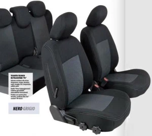 COPRISEDILI FODERINE NERO/GRIGIO CITROEN NEMO/FIAT QUBO/PEUGEOT BIPPER 08>  fode - Foto 1 di 1