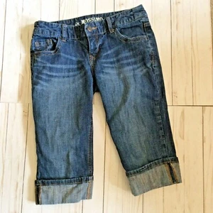 Mossimo Supply Damen Capri Jeans Blau Junior Größe 5 Bündchen Denim Damen (L51) - Bild 1 von 5
