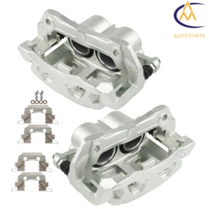 Front Brake Caliper w/ Bracket Pair 2 For Acura RDX Honda CR-V/Odyssey/Crosstour - Picture 1 of 13