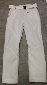 Bogner Ladies Fraenzi Or With Belt Ski Trousers White Size 34 XS 36 S 40 L - Picture 1 of 8