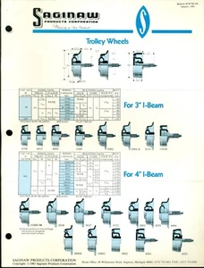 VINTAGE SAGINAW PRODUCTS CORP CONVEYOR COMPONENTS CATALOG 5 PAGES - Foto 1 di 5