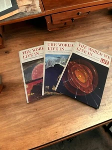 Vtg Life The World We Live In 1963 Hardback Books 3 Volume Set - Foto 1 di 12