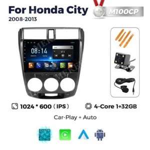 For Honda City 2008-2014 Android 13 CarPlay Car Stereo Radio GPS Navi Head Unit - Picture 1 of 17