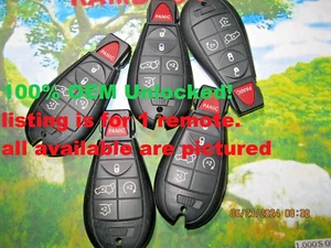 Unlocked MINT! OEM for 11-12 JEEP GRAND CHEROKEE 68051666 Remote Fob IYZ-C01C - Picture 1 of 5