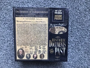 The Declaration of Independence Puzzle  Historic Documents 750 Piece  New Sealed - Picture 1 of 5