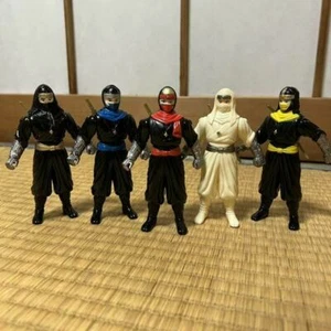 Power Rangers Alien Ninja Kakuranger Soft Vinyl Figure 5p Set BANDAI Japan PVC - Picture 1 of 4