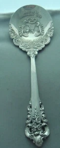 Wallace Grande Baroque Sterling Silver 60th Anniversary Berry Spoon - Picture 1 of 2