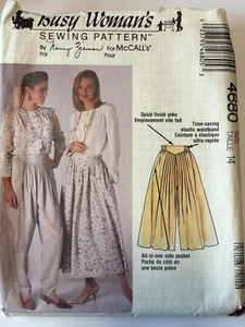 New Uncut FF Misses Size 14 Skirt, Culotte & Pants Sewing Pattern, McCall's 4680 - Picture 1 of 2