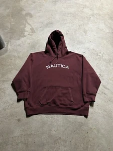 Vintage Y2K Nautica Thick Heavy Cotton Hoodie - Picture 1 of 6
