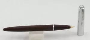 Flo-Ball Burgundy w/Chrome Cap Ballpoint Pen w/New Working Refill -1940's - USA - Picture 1 of 5