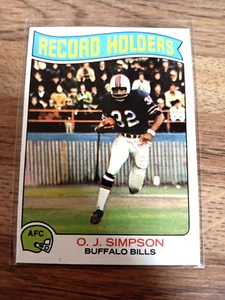 1975 Topps Football OJ Simpson RECORD HOLDERS #355 - Picture 1 of 1