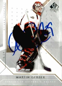 Martin Gerber Signed Auto 06/07 Upper Deck Sp Authentic card Ottawa Senators - Picture 1 of 2