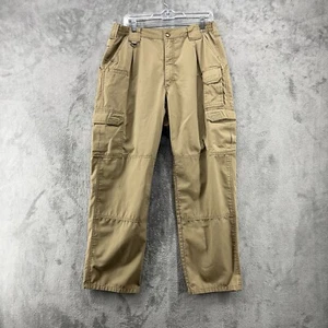 5.11 Tactical Pro Pants Mens 34x32 Beige Gusseted RipStop Cargo Pockets Outdoors - Picture 1 of 19