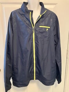 Men’s Fila Sports Track Windbreaker Jacket Size 2XLT Navy Full Zip Big Tall XXL - Picture 1 of 6