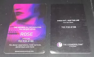 The Answer 2 the question you never asked ROSE Cosmopolitan Casino Room Key Card - Picture 1 of 1
