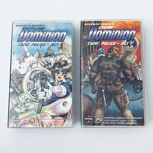Dominion Tank Police (VHS, 1993) Anime Series Manga Video Ex-Rental - VOL 5-8 - Picture 1 of 6
