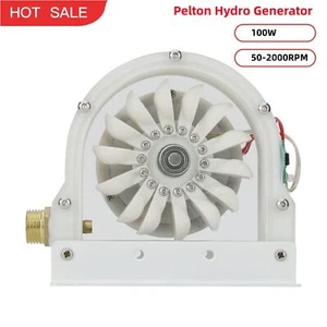 Generador hidroeléctrico Pelton 100 W 50-2000 RPM #E7 - Imagen 1 de 4