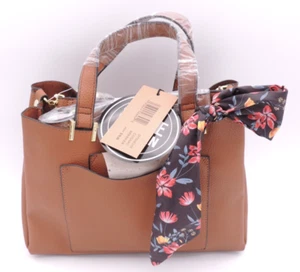 Steve Madden Parker Crossbody Schultertasche Schal Tasche Cognac Pebbled Convertibl - Bild 1 von 19
