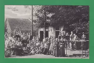 Abterode Ferienlager um 1910 Barren Sportgerät Personen Erzieher Lehrer Kinder - Bild 1 von 2