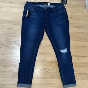 SimplYoung Curve, Skinny, Soft High Rise Dark Blue Jeans Size 22 New - Picture 1 of 10