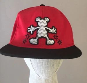 Disney Parks Mickey Mouse Red Baseball Cap 1928 Zig Zag Hat - Picture 1 of 7