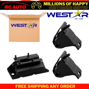 Motor & Trans Mount Set for 1987-1999 Jeep Cherokee/ Comanche/Wagoneer 4.0L 3PCS - Picture 1 of 4