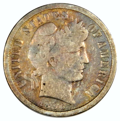 1896-S BARBER DIME ~ SOLID VG PRICED RIGHT! Cover