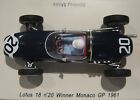 Spark 1:43 S1826 blauer Lotus 18 #20 Sieger 1961 Monaco Grand Prix Stirlingmoos