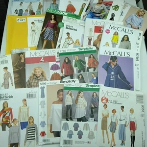 Sewing Pattern Bundle Womens Vintage Modern Bulk Lot Simplicity McCalls Vogue - Picture 1 of 4