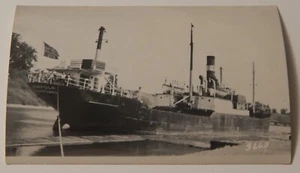 Steamship Steamer SVANHOLM real photo postcard RPPC - Picture 1 of 2