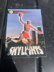 Michael Jordan Skylight Collectors Card, Mint Condition