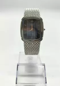 Seiko Credor 5A74-3D30 St.Steel Vintage Blue Silver Quartz Mens Watch Auth - Picture 1 of 6