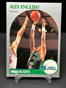 1990 NBA Hoops Alex English #407 Dallas Mavericks - Picture 1 of 2