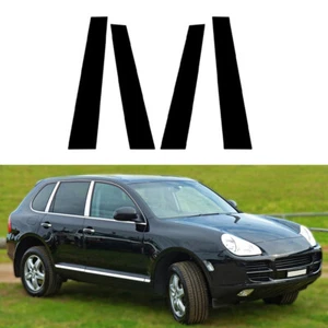 4pcs Black Pillar Posts Trim For Porsche Cayenne 9PA Chassis E1 2003-2010 - Foto 1 di 19