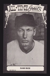 TCMA Sam Rice Senators 1973 sin firmar 3-1/2 x 5-1/2 foto postal #3 - Imagen 1 de 1