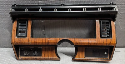 Cuadro de instrumentos Ford F250 F350 1980-1986 diésel XLT tablero bisel grano de madera Foto 1 de 4