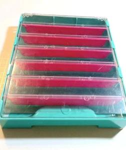 Shopkins Collectors Case Season 5 Teal Aufbewahrung Figur Organizer Guter Zustand - Bild 1 von 5