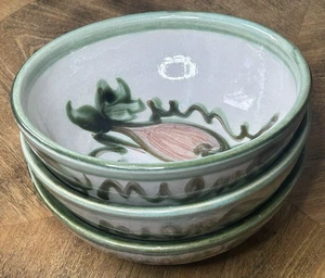 Juego de 3 cuencos de cereal HARVEST de 6,25" John B Taylor Pottery Louisville Kentucky - Imagen 1 de 8