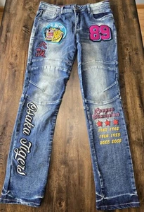 Osaka Tigers Stall & Dean Jeans Patches Distressed Größe 34 x 32 - Bild 1 von 8