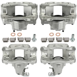 Pairs For 2009-2012 Chrysler Town & Country Vw Routan Front Rear Brake Calipers - Picture 1 of 8
