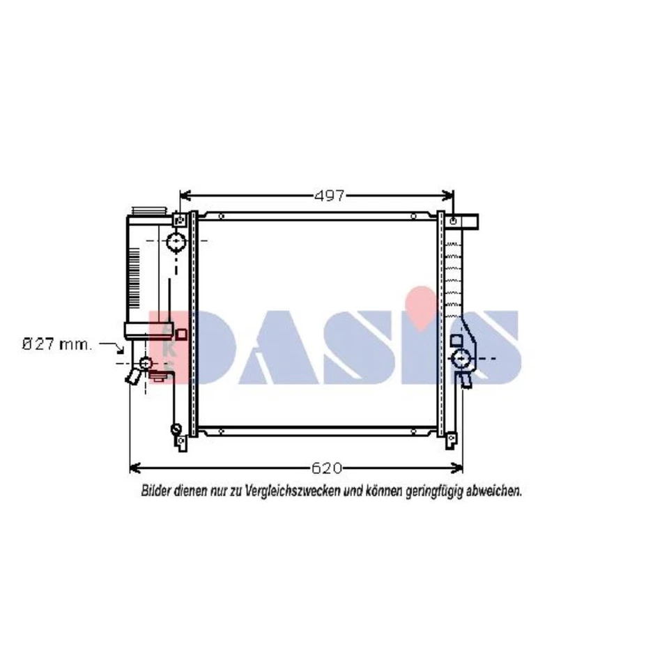 AKS DASIS Refroidisseur D'Eau Radiateur de Soudé pour BMW 3er Compact E36 316i - Photo 1/1